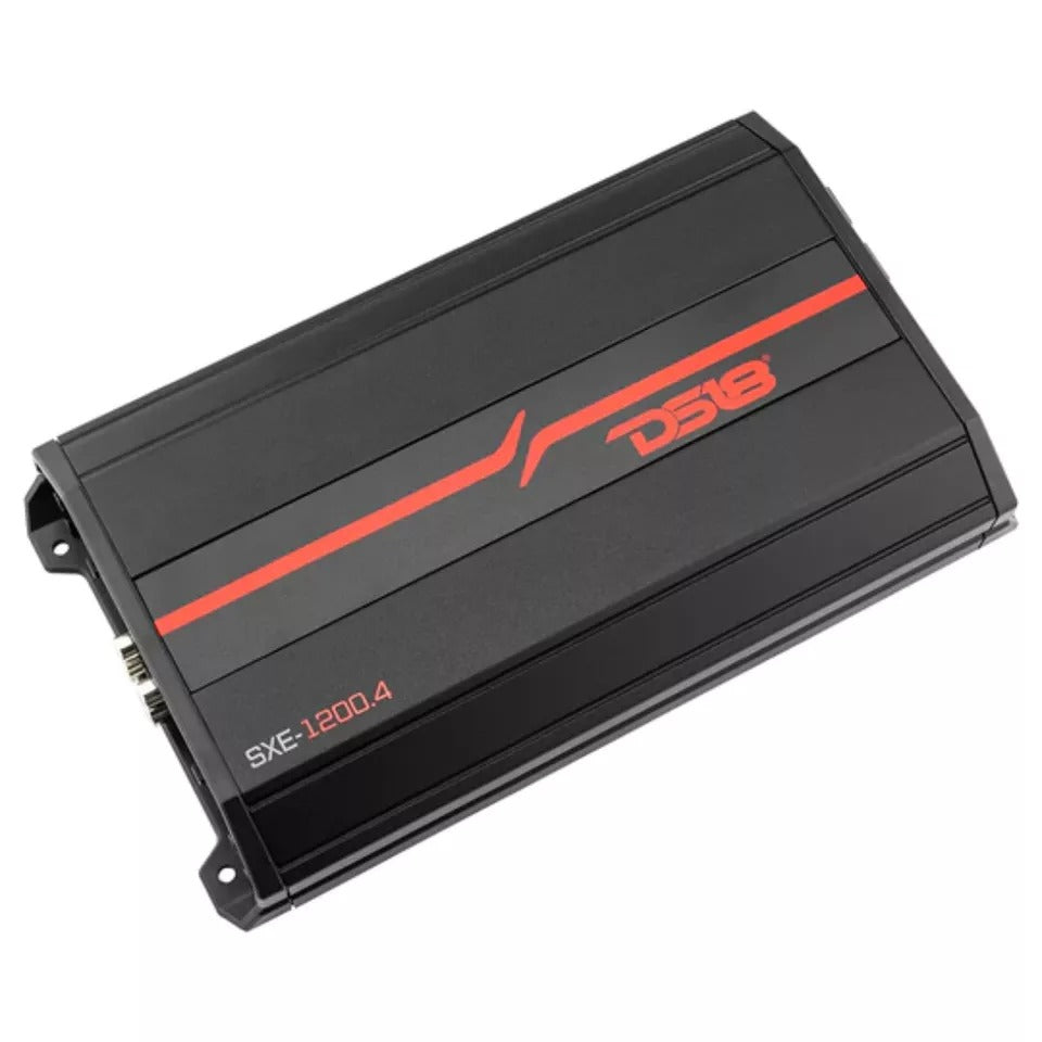 DS18 SXE-2500.1D/BK 1-CH Monoblock 2500W Peak Class-D Car Compact Amplifier