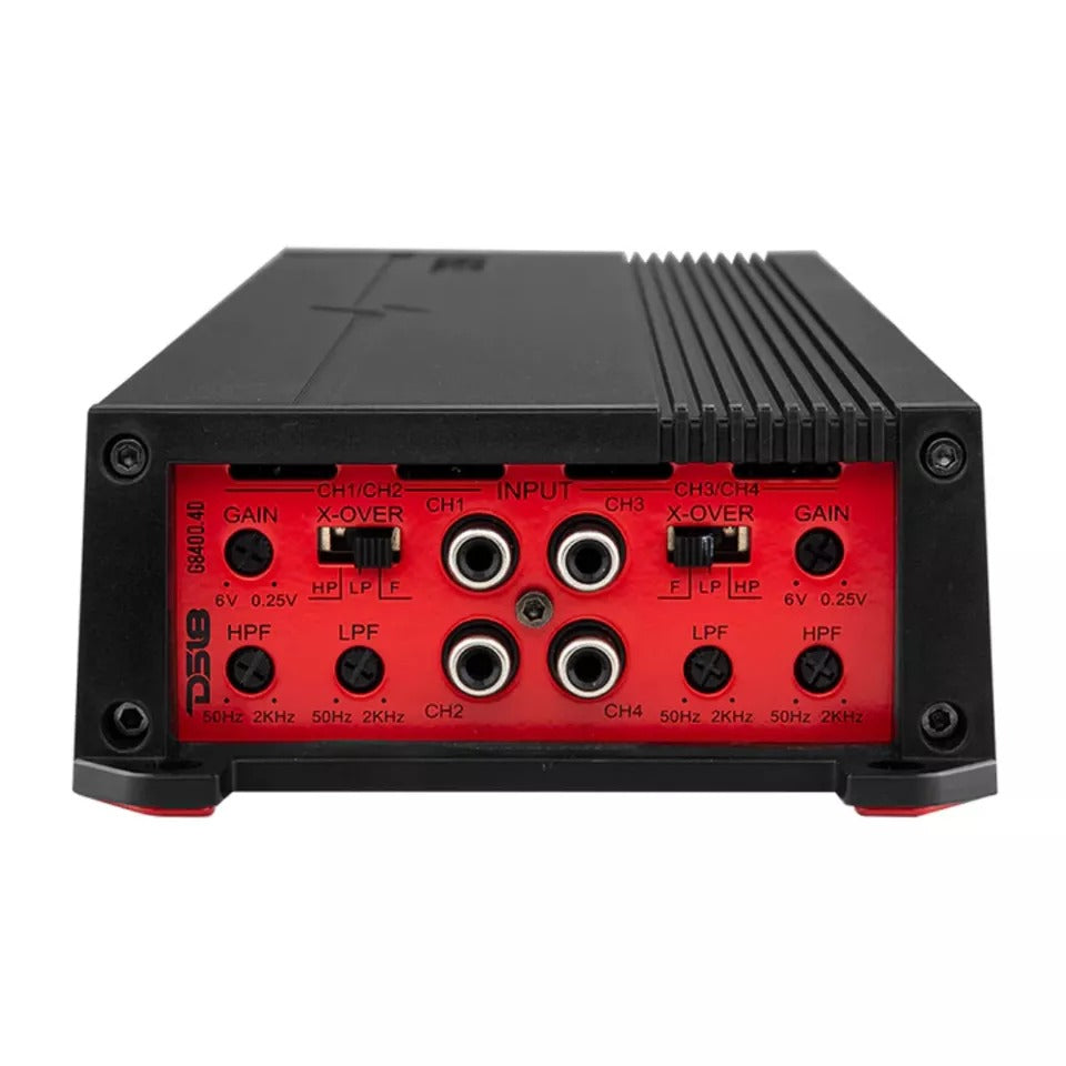 DS18 G8400.4D 8400W Max 4-Channel Class-D Full-Range Car Audio Amplifier