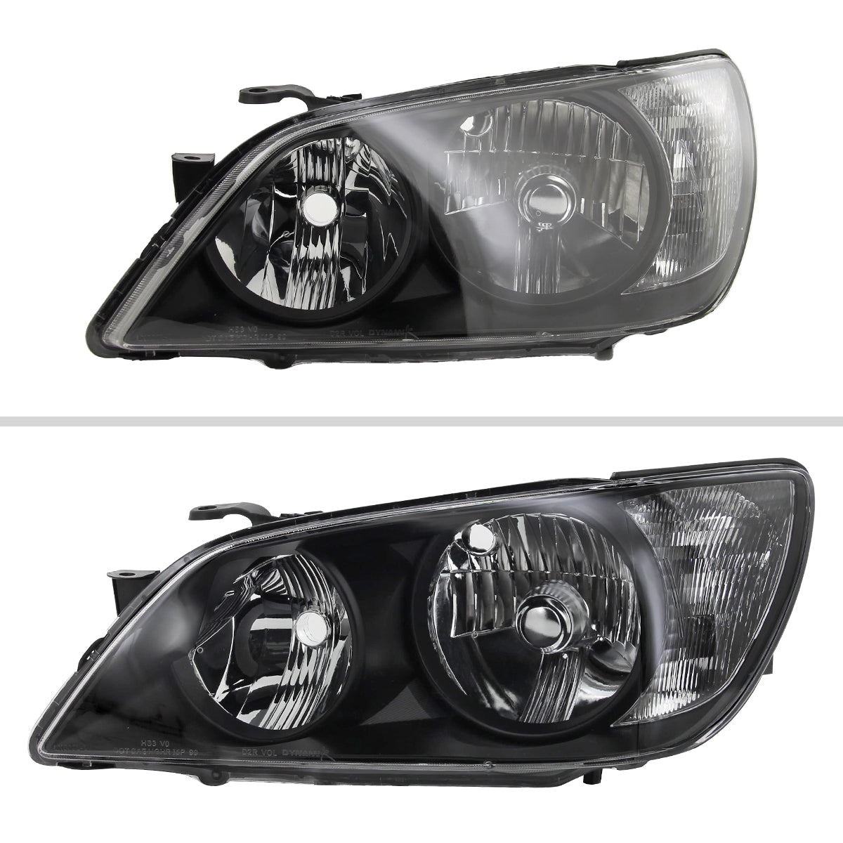 Spec-D 01-05 Lexus IS300 Crystal Headlights OEM Style Black