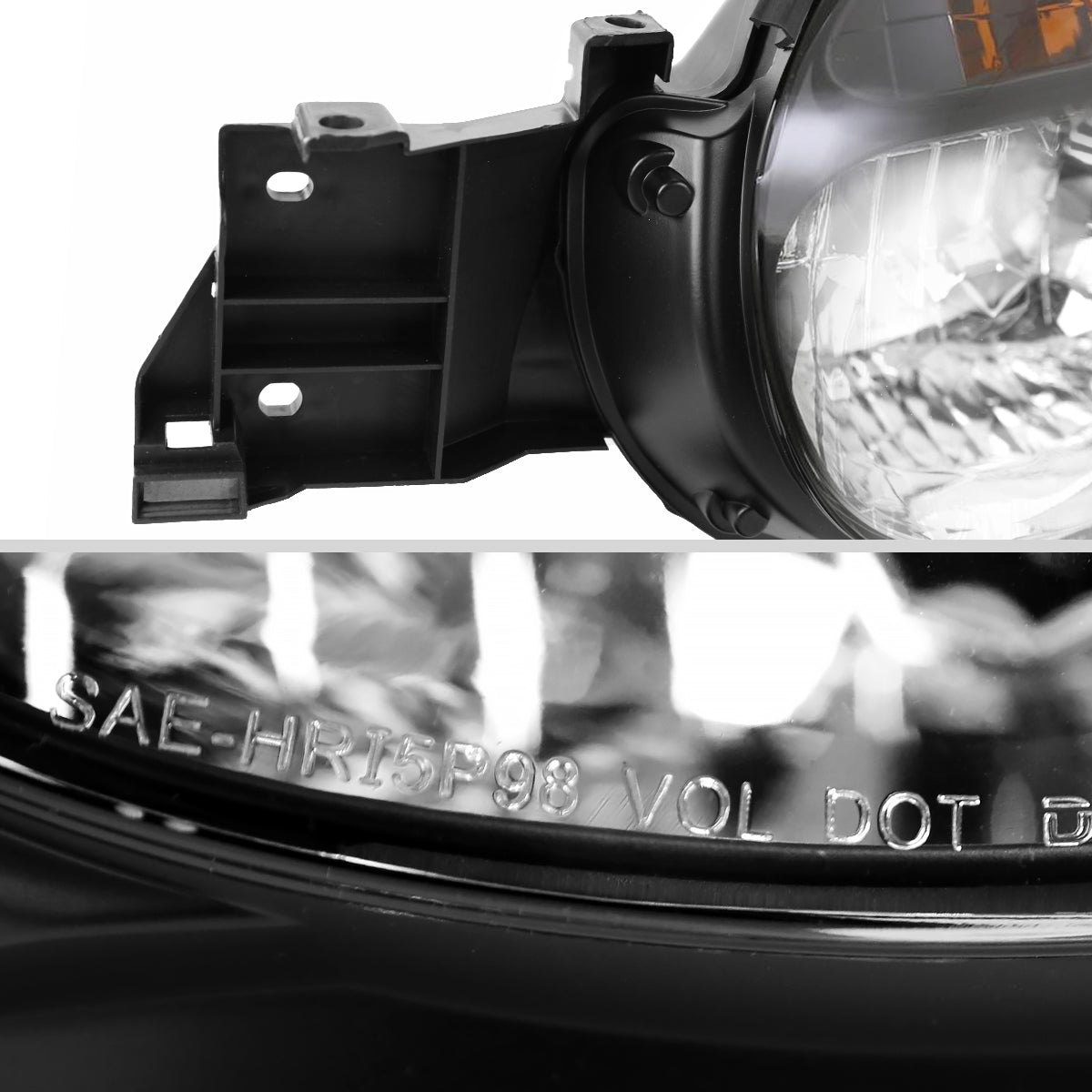 Spec-D 02-03 Subaru Impreza Headlights OEM Crystal Black/Clear.