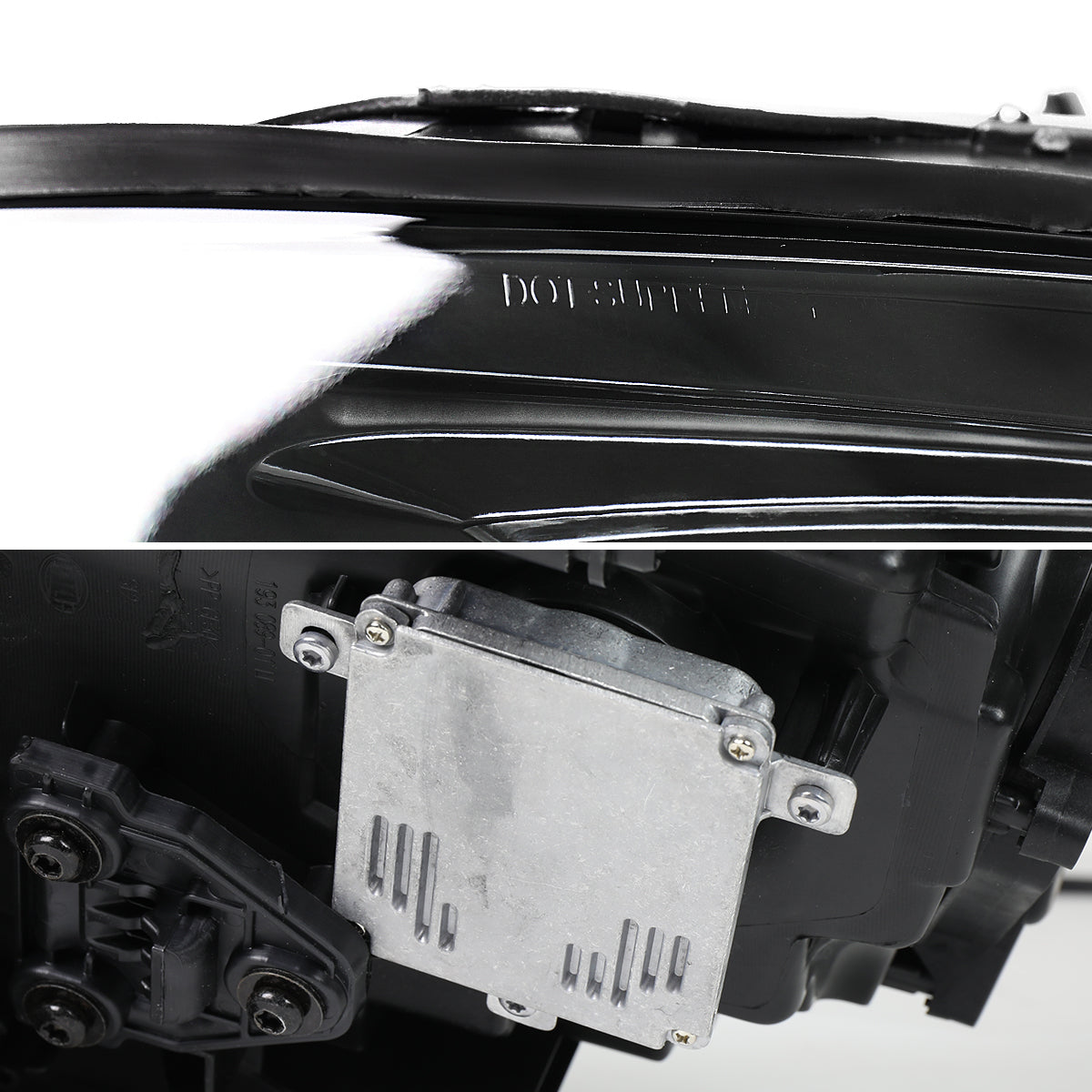 Spec-D 15-17 Porsche Cayenne 958 Matrix Style Headlights Dynamic Black