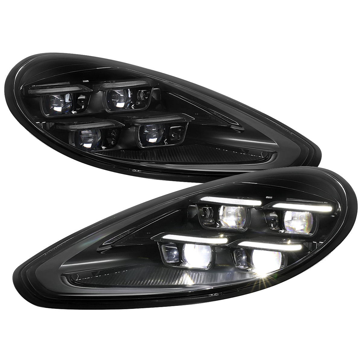 Spec-D 14-16 Porsche Panamera 970 Matrix Style Headlights for HID Blk