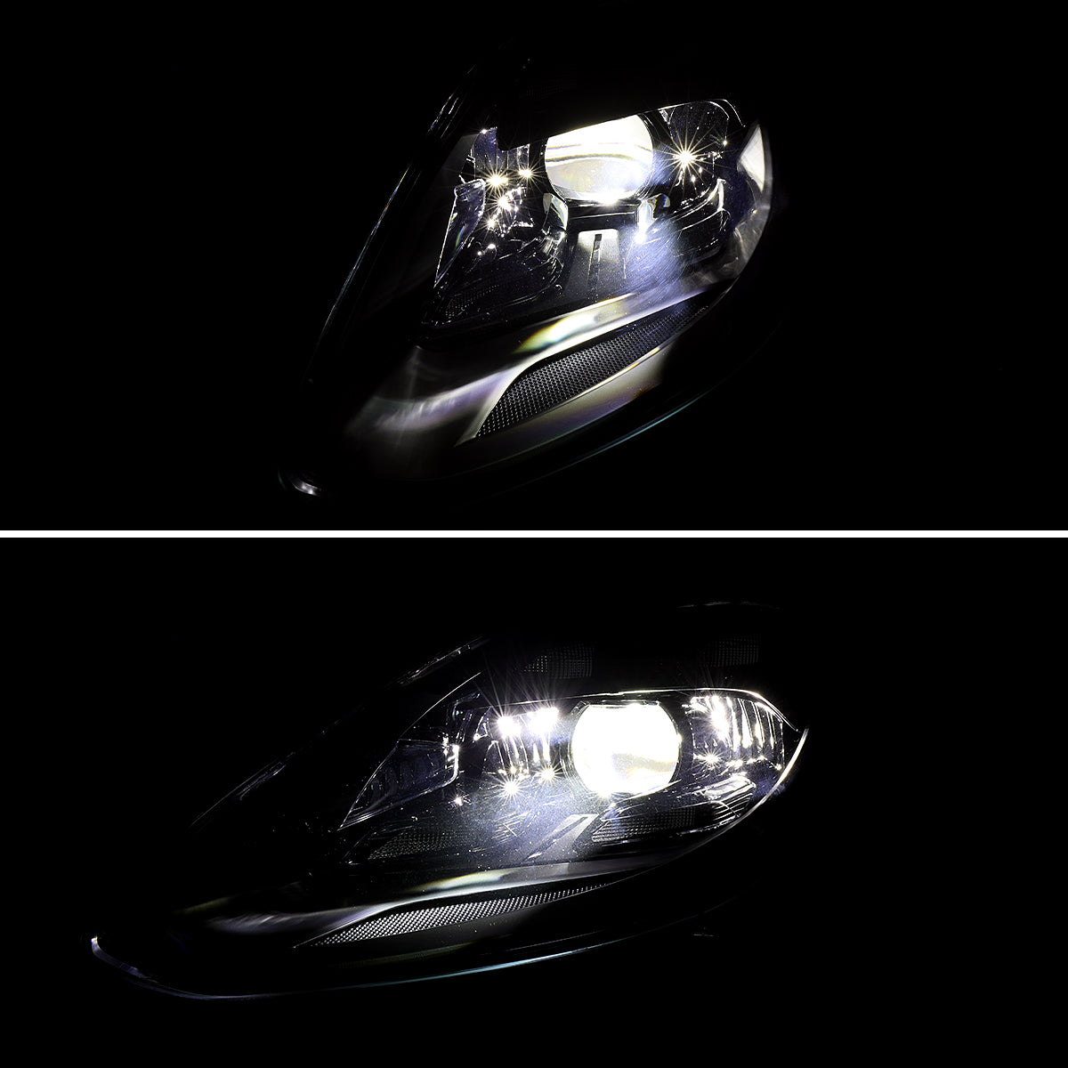 Spec-D 17-22 Porsche Panamera Headlights Matrix Style Projector Black