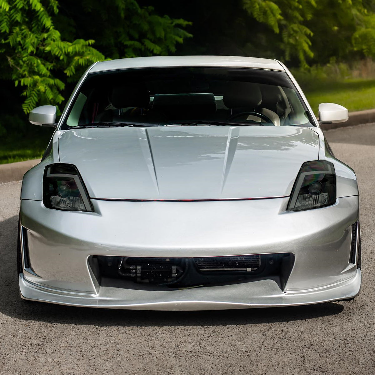 Spec-D 03-05 350Z SEQ Projector Headlights Black w/ Smoked Lens