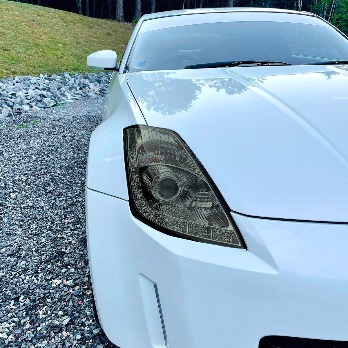 Spec-D 06-09 350Z LED Projector Headlights Chrome/Smoked Lens
