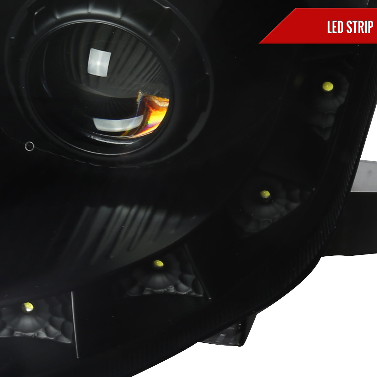 Spec-D 06-09 350Z LED Projector Headlights Black/Smoked Lens