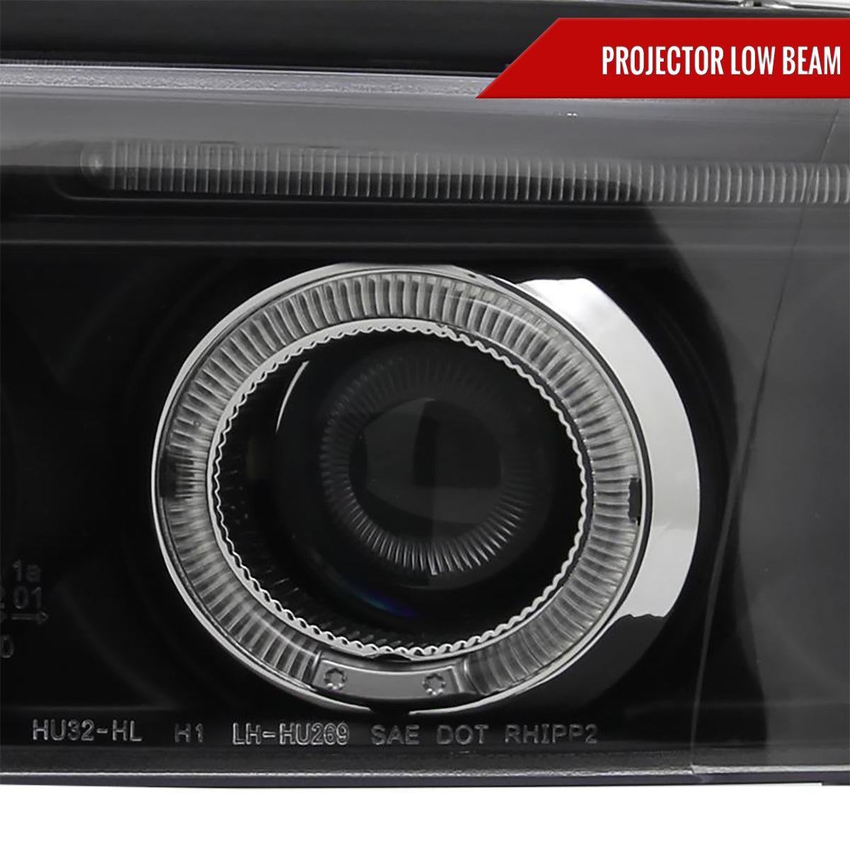 Spec-D 99-01 Audi A4/S4 Dual Halo Projector Headlights Black