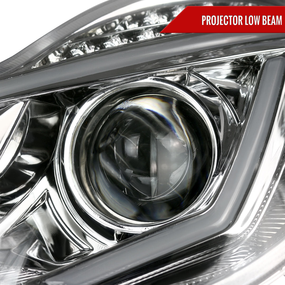 Spec-D 01-07 Mercedes C-Class W203 Projector Headlights LED Bar.