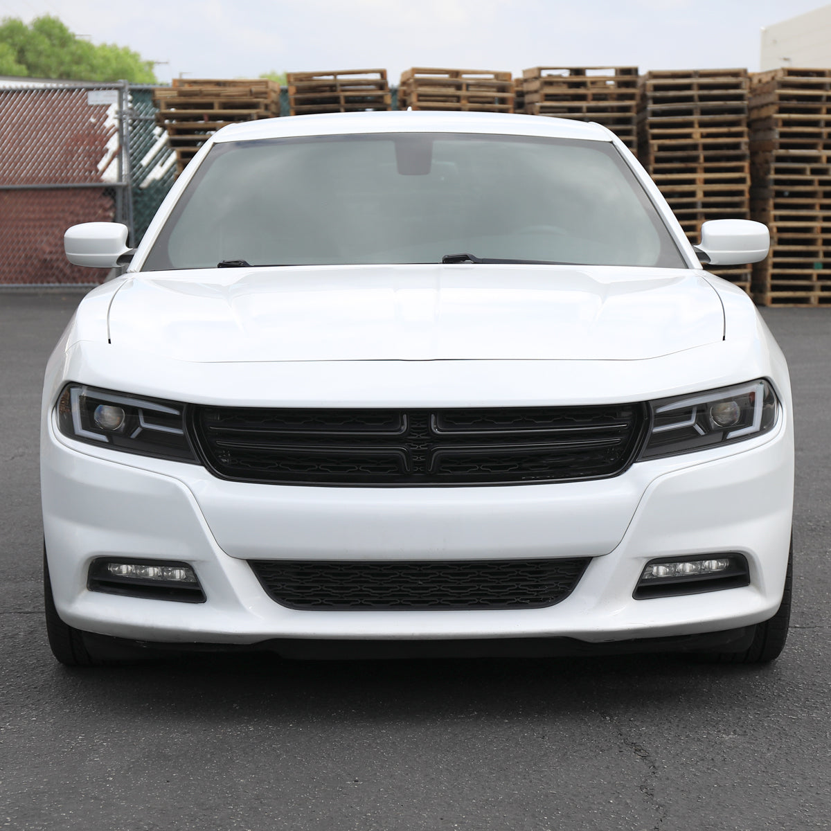 Spec-D 15-23 Dodge Charger Headlights LED Strip Sequential Black