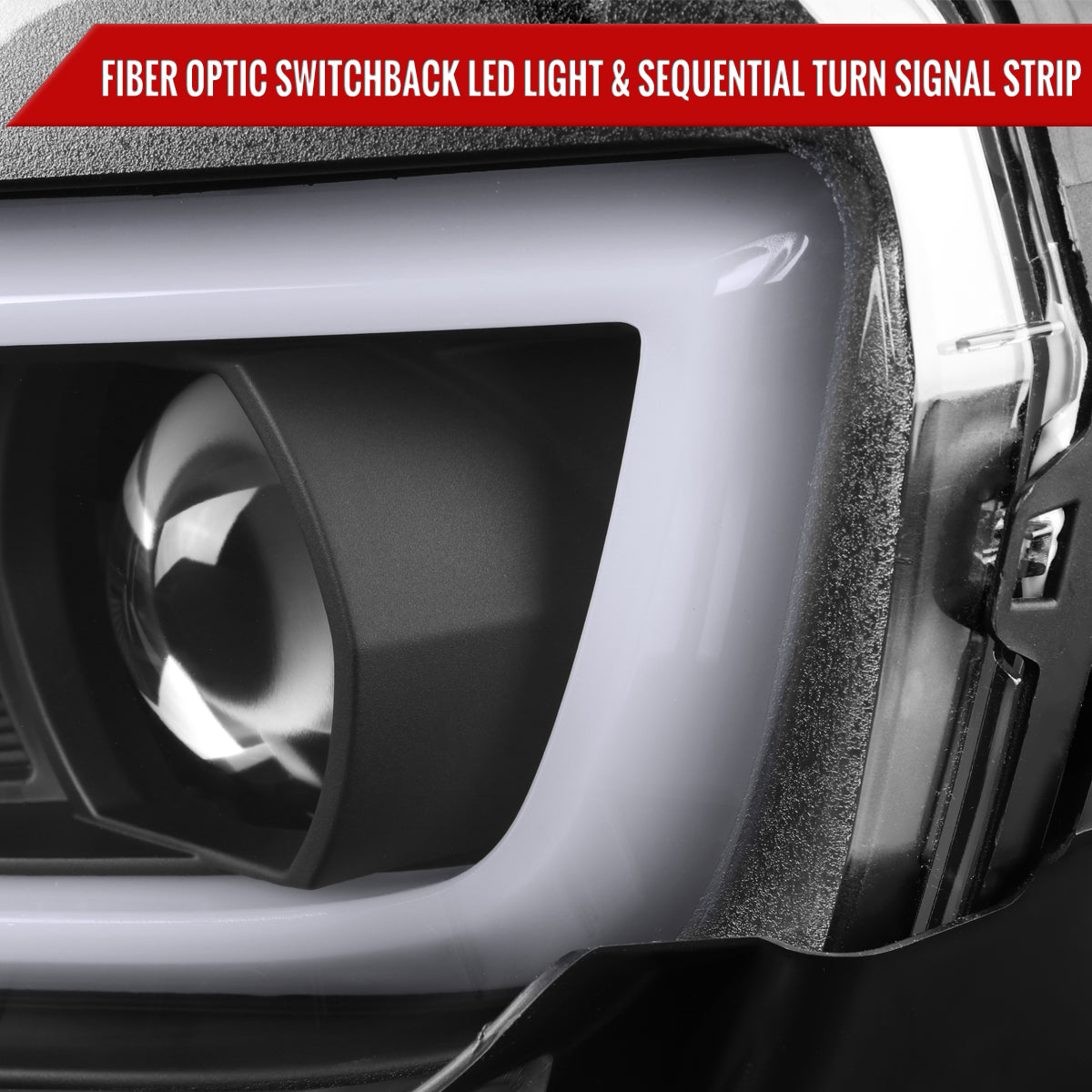 Spec-D 14-15 Chevy Camaro Sequential Headlights Matte Black