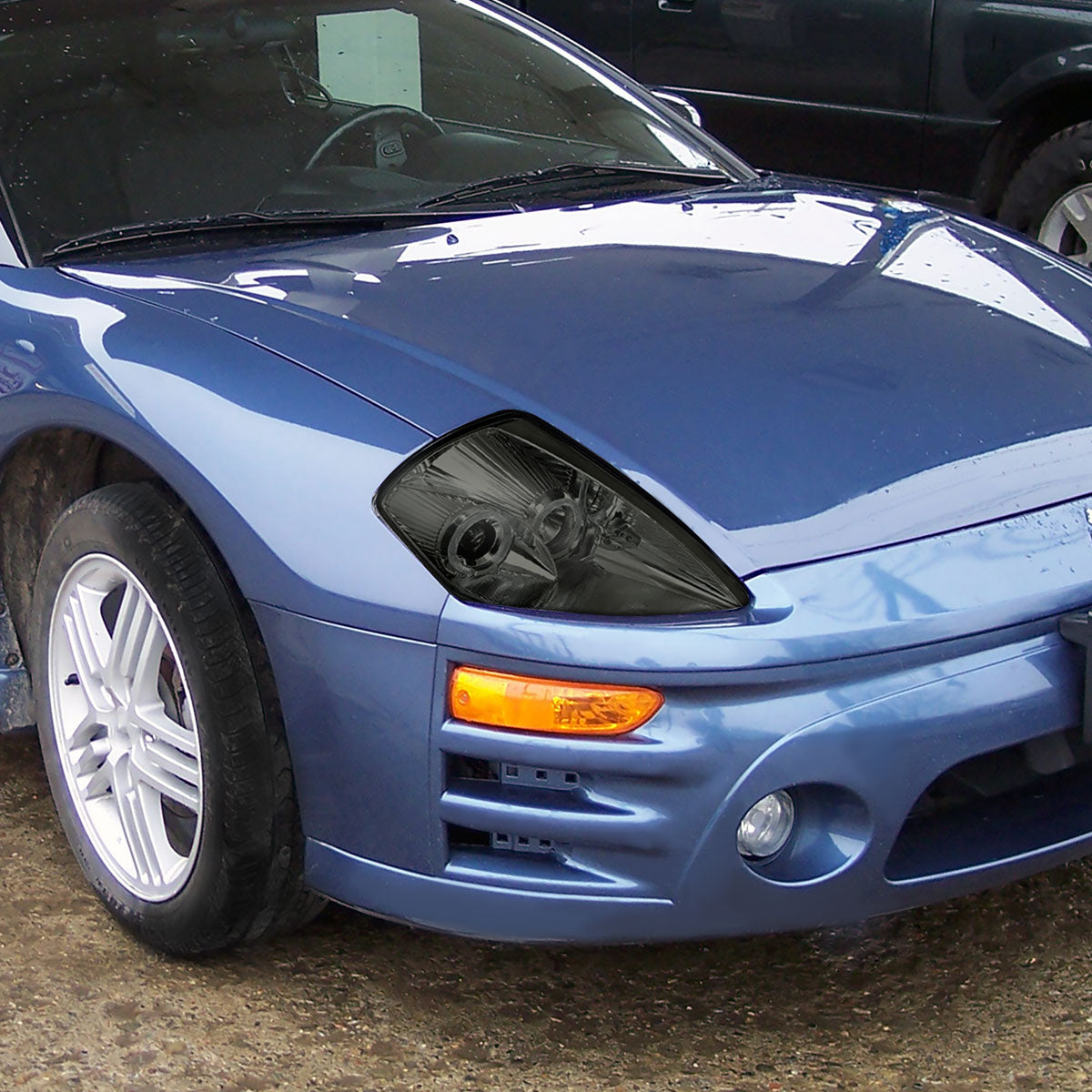 Spec-D 00-05 Mitsubishi Eclipse Dual Halo Headlights Chrome/Smoked