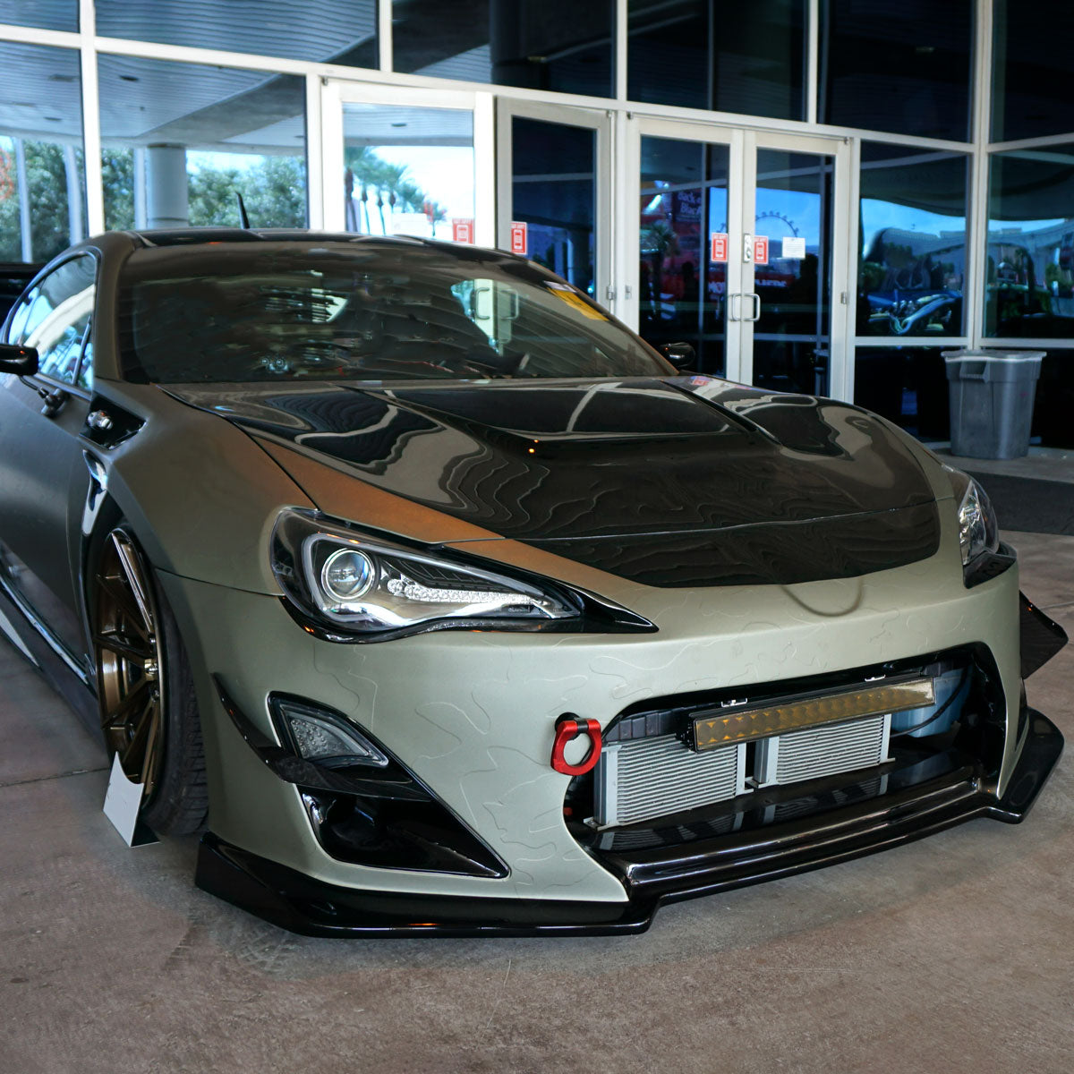 Spec-D 12-17 Scion FRS/ 86 Projector Headlights LED Bar Black