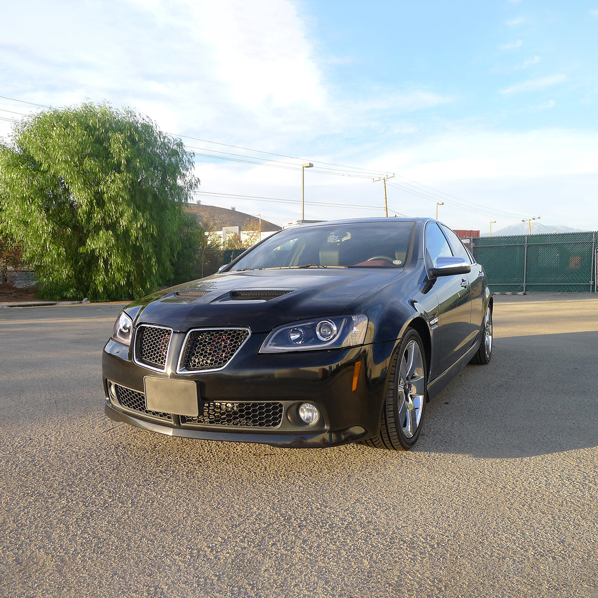 Spec-D 08-09 Pontiac G8 LED Bar Projector Headlights Black