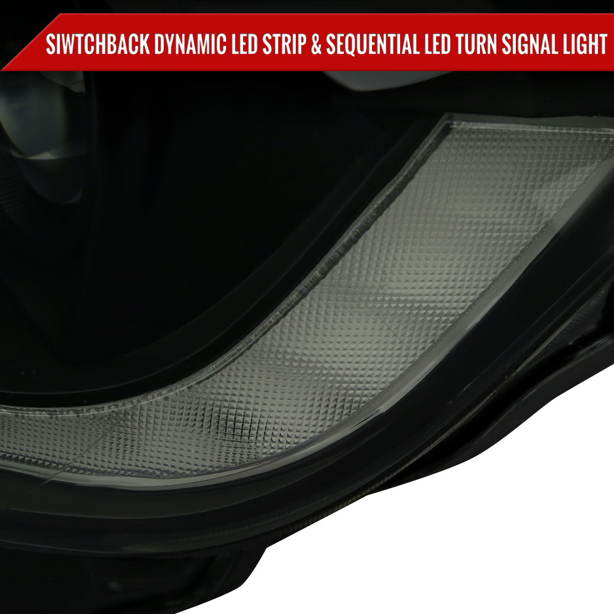 Spec-D 19-22 Ford Ranger SEQ LED Bar Projector Headlights Black/Smoked