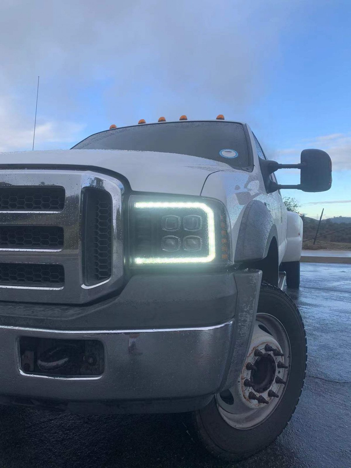 AlphaRex 05-07 Ford Super Duty/Excursion NOVA-Series LED Projector Headlights Alpha-Black