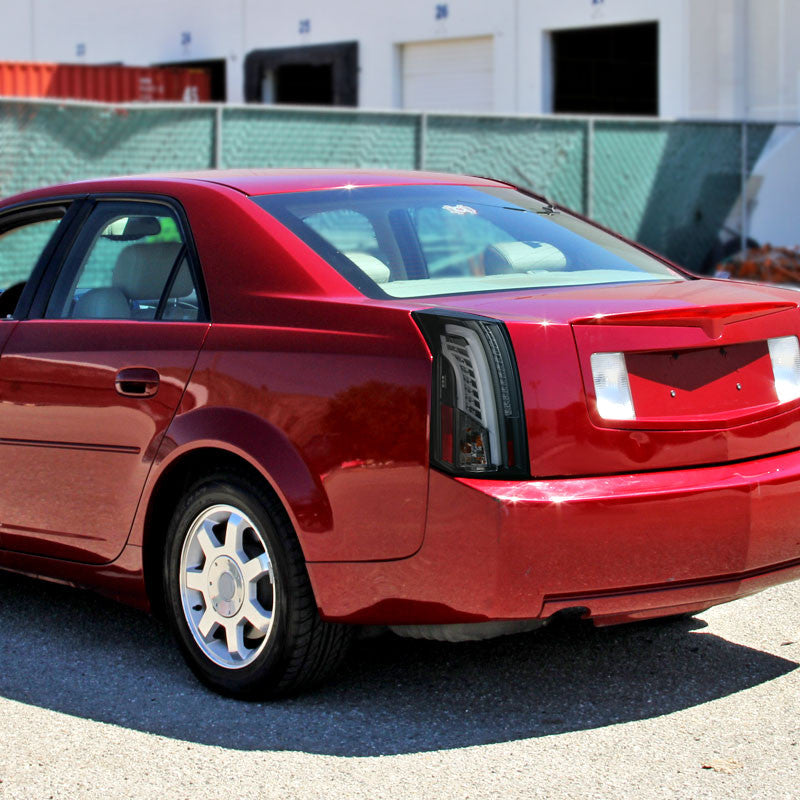 Spec-D 03-07 Cadillac CTS LED Tail Lights Black