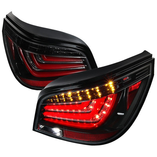 Spec-D 04-07 BMW 530i 550i 545i E60 5-Series LED Tail Lights Black