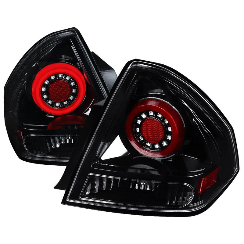 Spec-D 06-13 Chevrolet Impala LED Black Tail Lights Clear Lens
