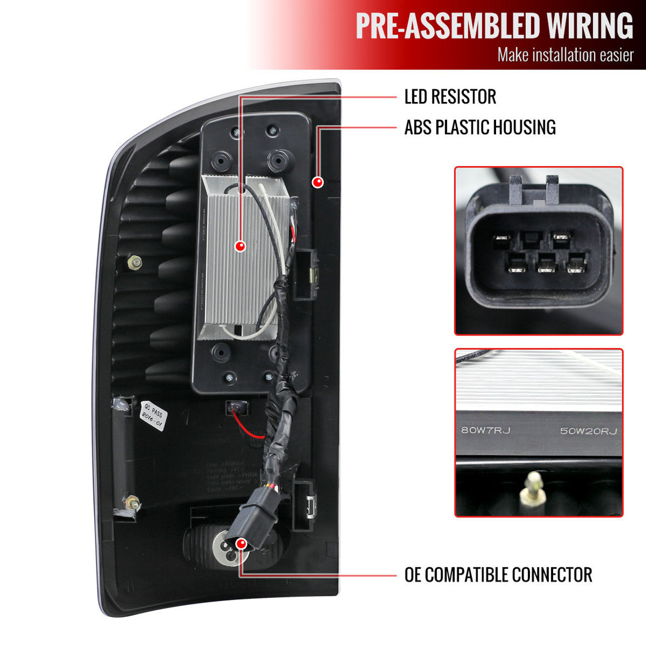 Spec-D 02-06 Dodge Ram Chrome LED Tail Lights