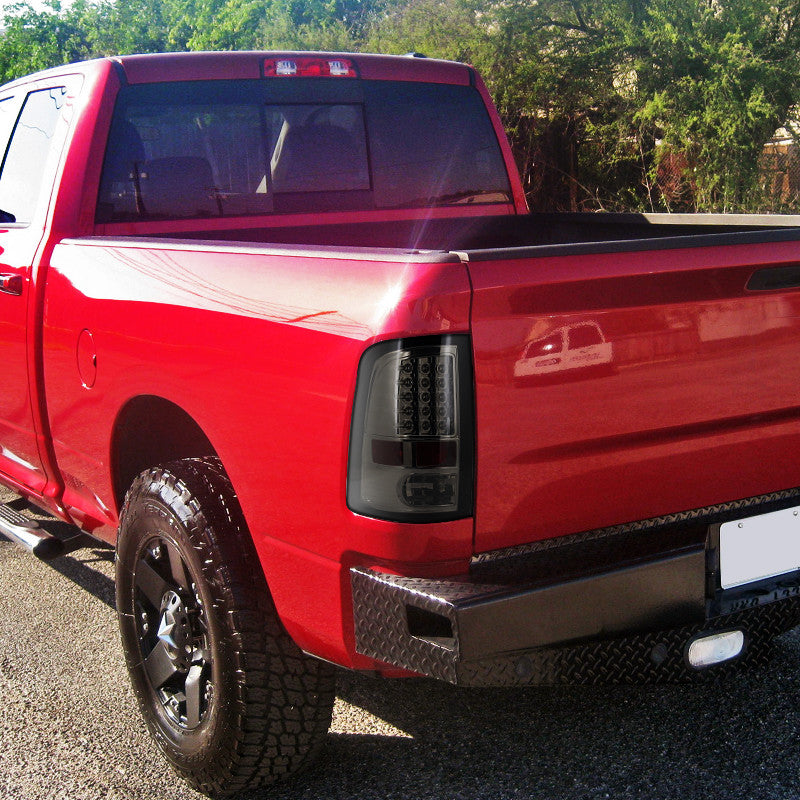 Spec-D 09-18 Dodge Ram LED Tail Lights Smoked Lens