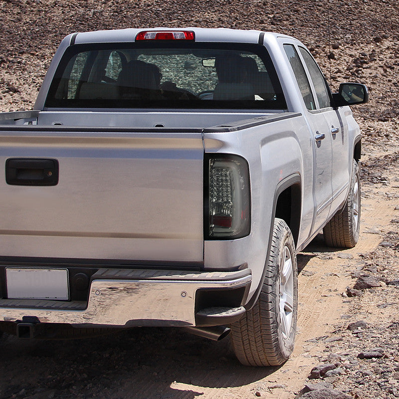 Spec-D 14-19 GMC Sierra 250HD 3500HD LED Tail Lights Smoked
