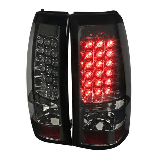 Spec-D 99-02 Silverado/99-06 Sierra Tail Lights LED Chrome/Smoked