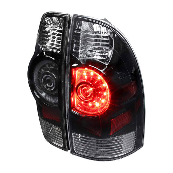 Spec-D 05-15 Toyota Tacoma Black LED Tail Lights