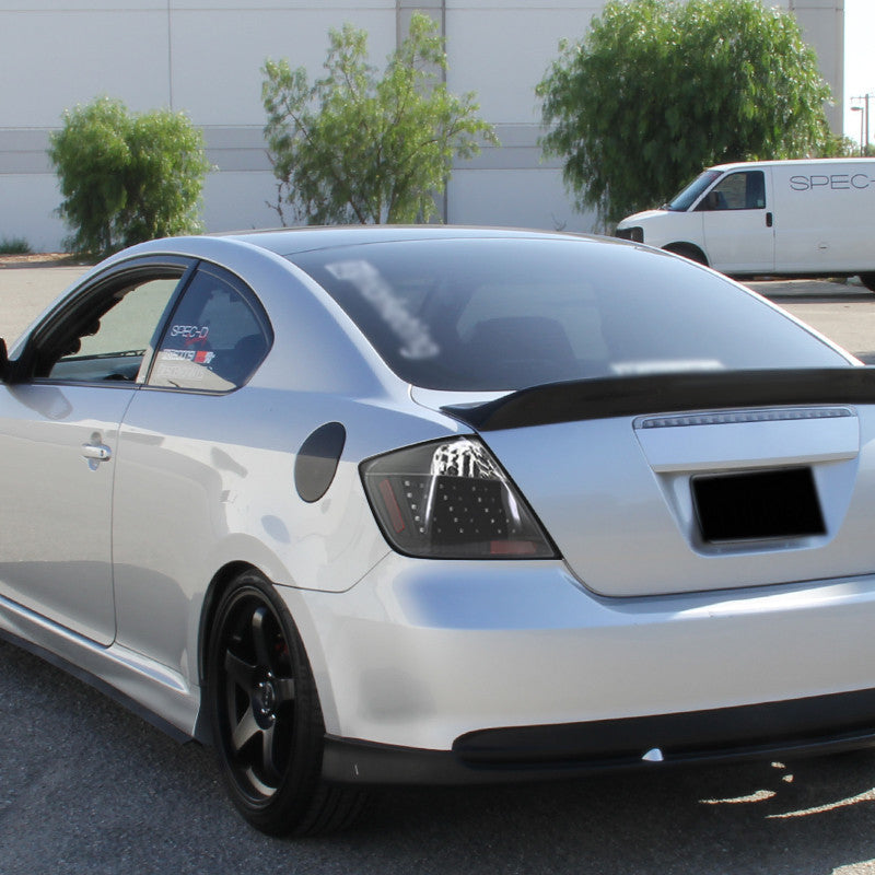 Spec-D 04-10 Scion tC V2 LED Tail Lights Matte Black/Clear
