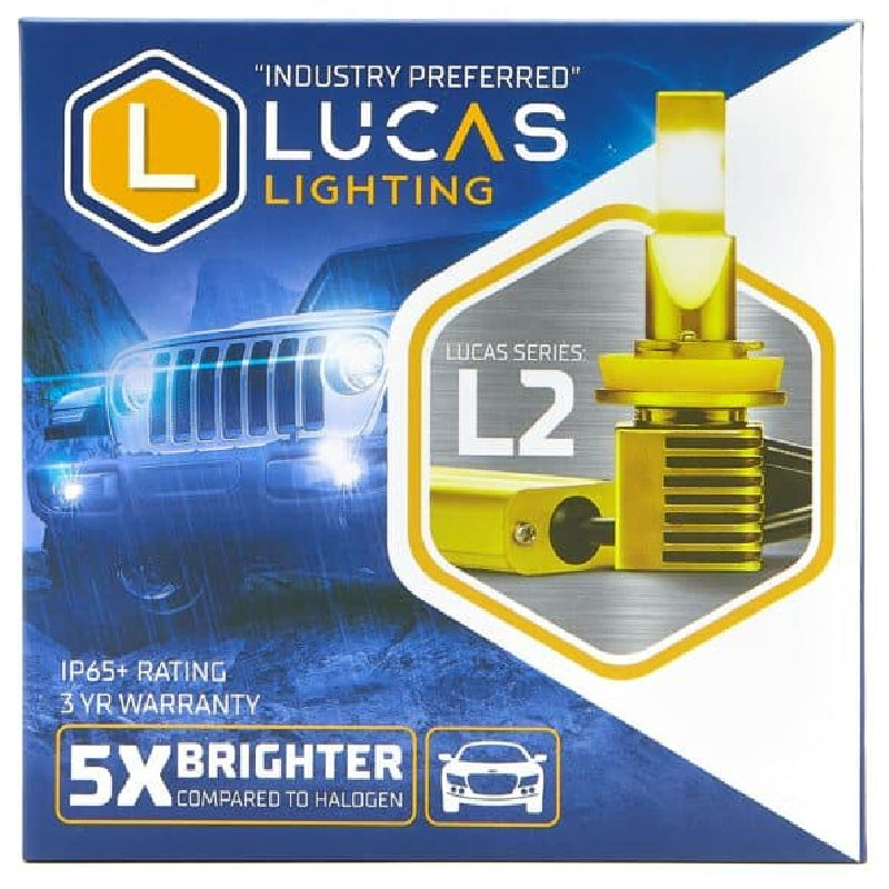 Lucas Lighting L2-H13-L2 Series H13 Replacement LED Headlight, IP67 Rated, Intended For Off-Road And Fog Light Applications Pair (2 bulbs)