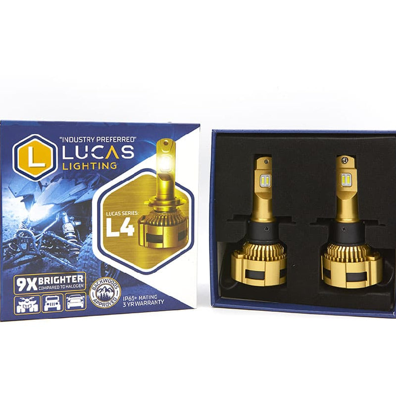 Lighting L4-H7 Series LED Headlight Bulbs - Pair (White) - LUC L4-H7