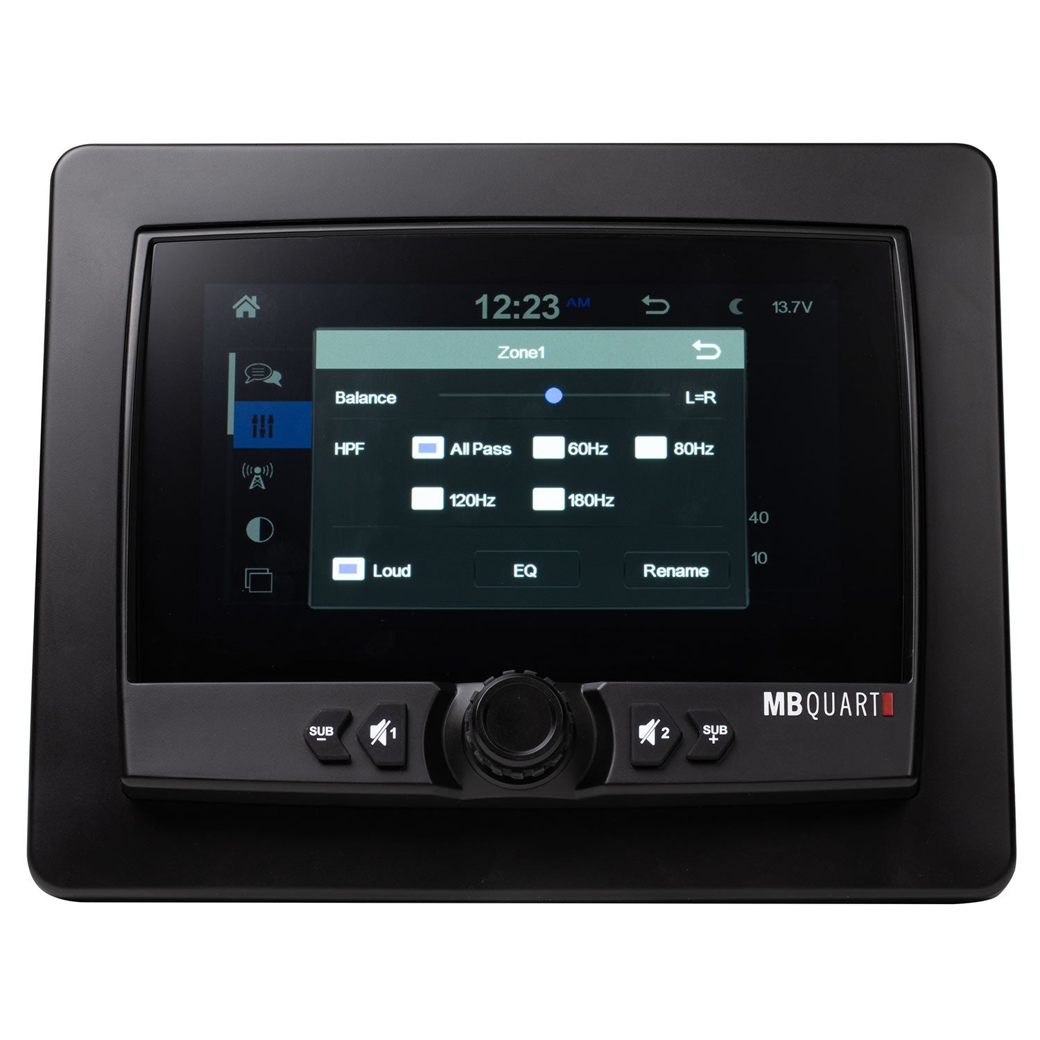 MB Quart GMR7V1 7-Inch Waterproof Touchscreen Wireless Apple CarPlay and Wireless Android Auto Source Unit