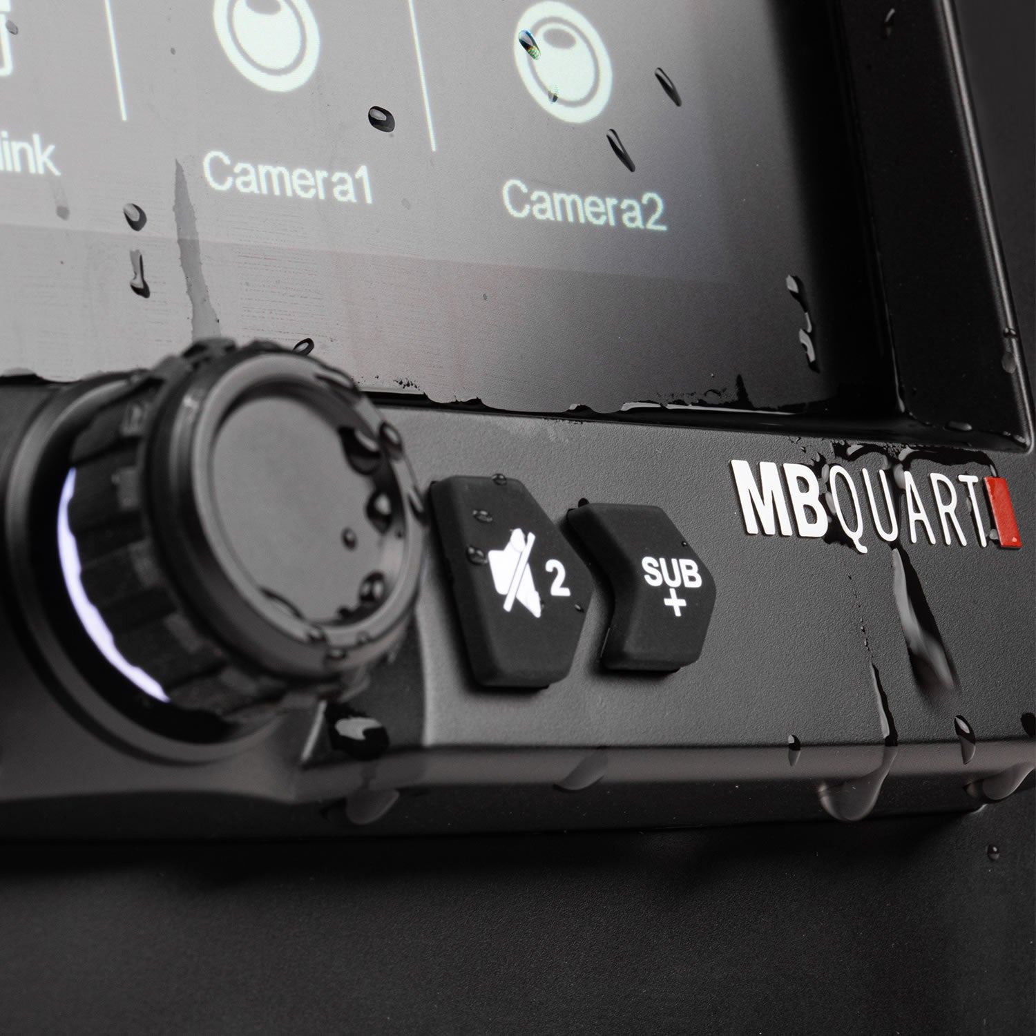 MB Quart GMR7V1 7-Inch Waterproof Touchscreen Wireless Apple CarPlay and Wireless Android Auto Source Unit