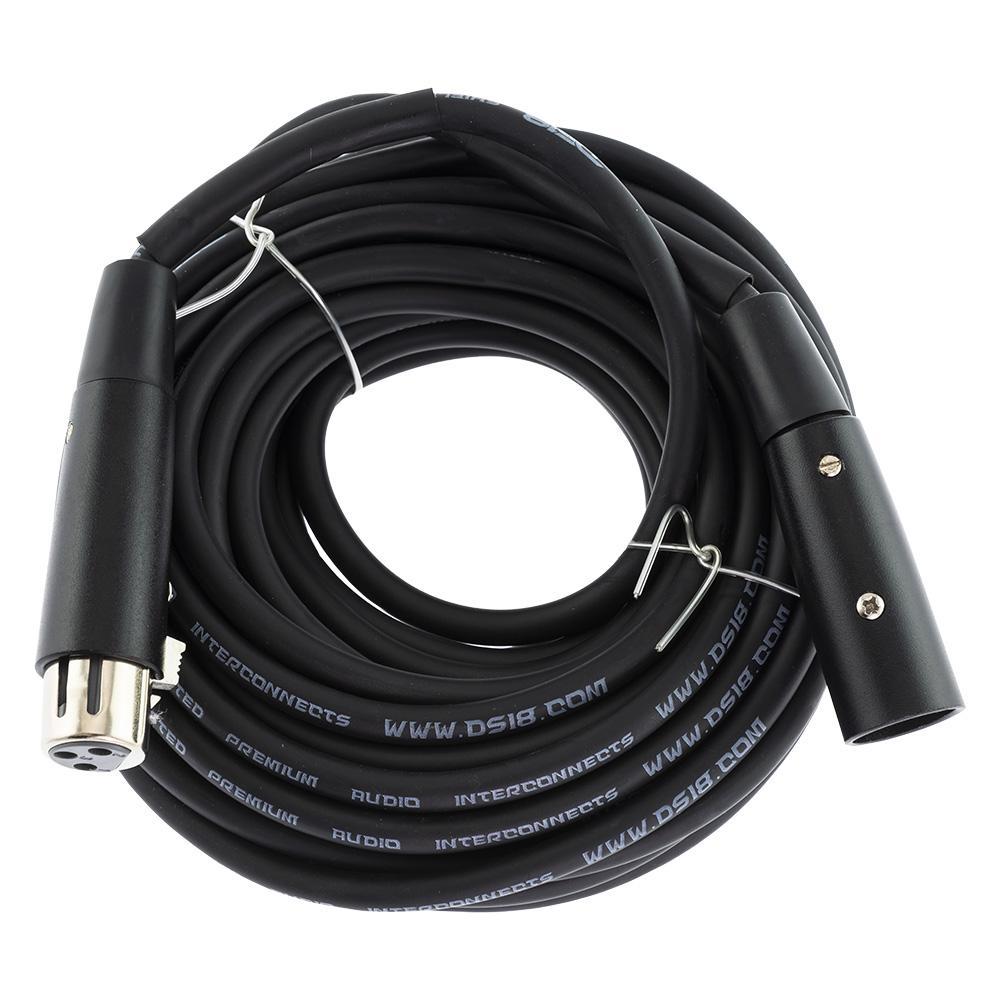 DS18 MADE BACK STAGE Microphone Cable XLR3 Female to XLR3 Male, 20'