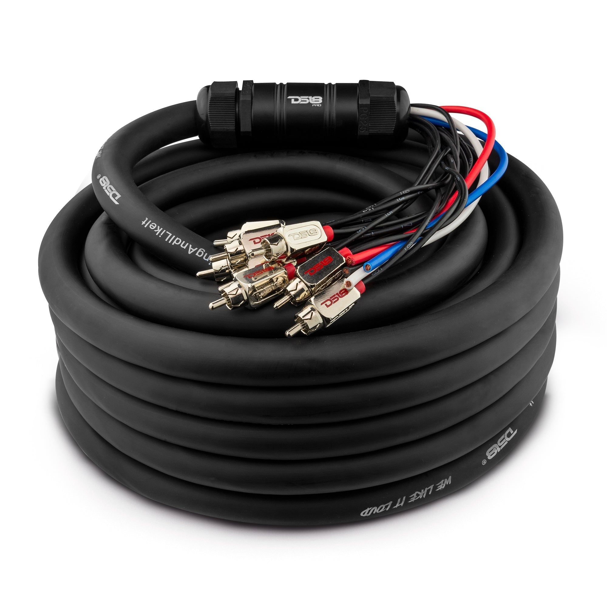 DS18 Snake, Medusa 10 Channel RCA and 4 x 12GA OFC Power Wire 50 Feet