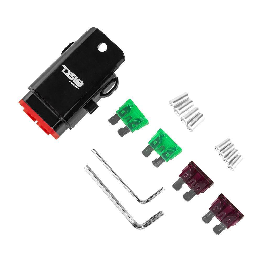 DS18 Marine Grade Fuse Holder 8-GA, Fuses Included