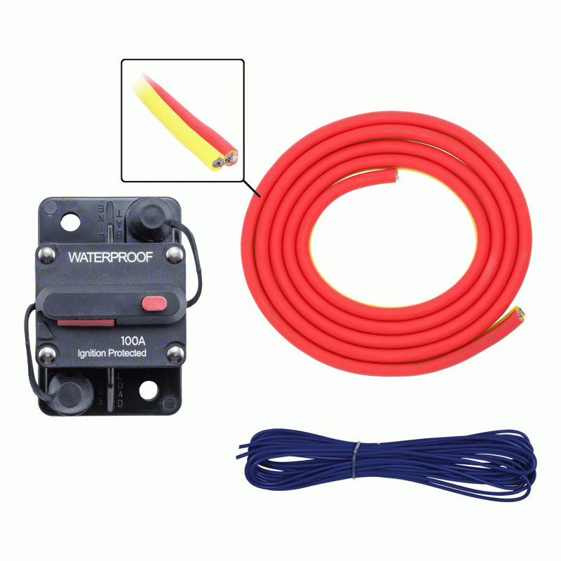 Metra ML-AK4-20 4 AWG Marine Amp Kit - 20ft. w/ Circuit Breaker