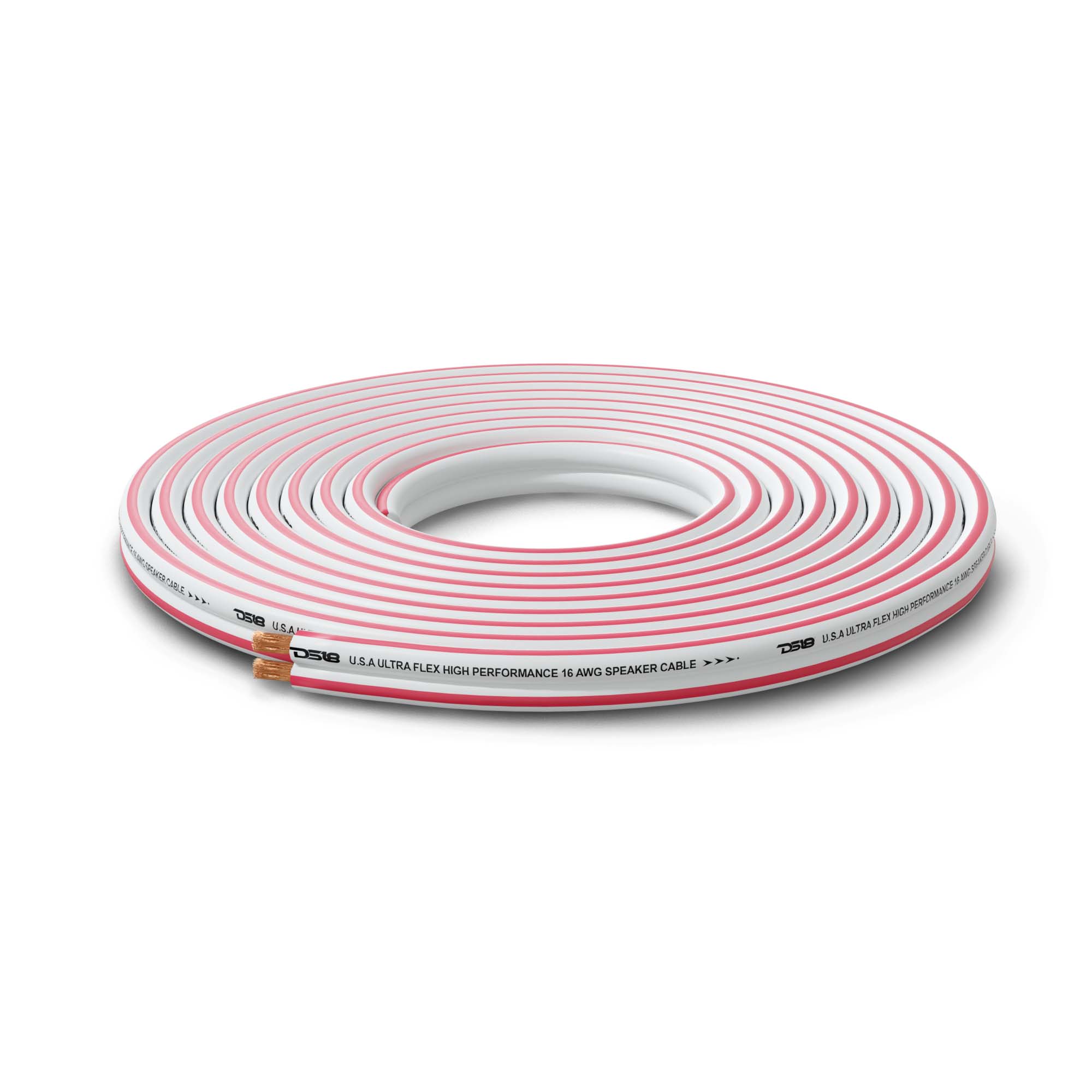 DS18 16-GA Marine Grade Tinned 100% Copper OFC Speaker Wire -150 Feet