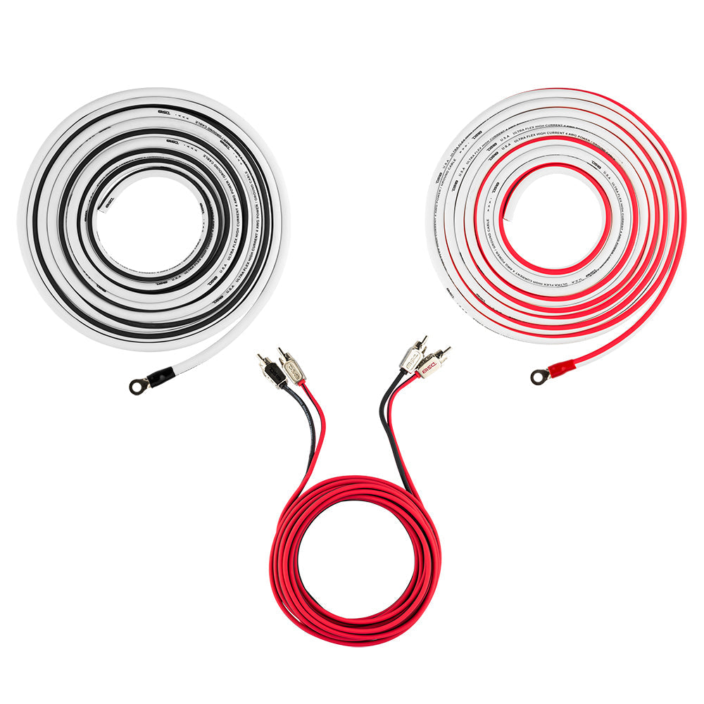DS18 Marine Tinned OFC Amplifier Installation Kit 4-GA