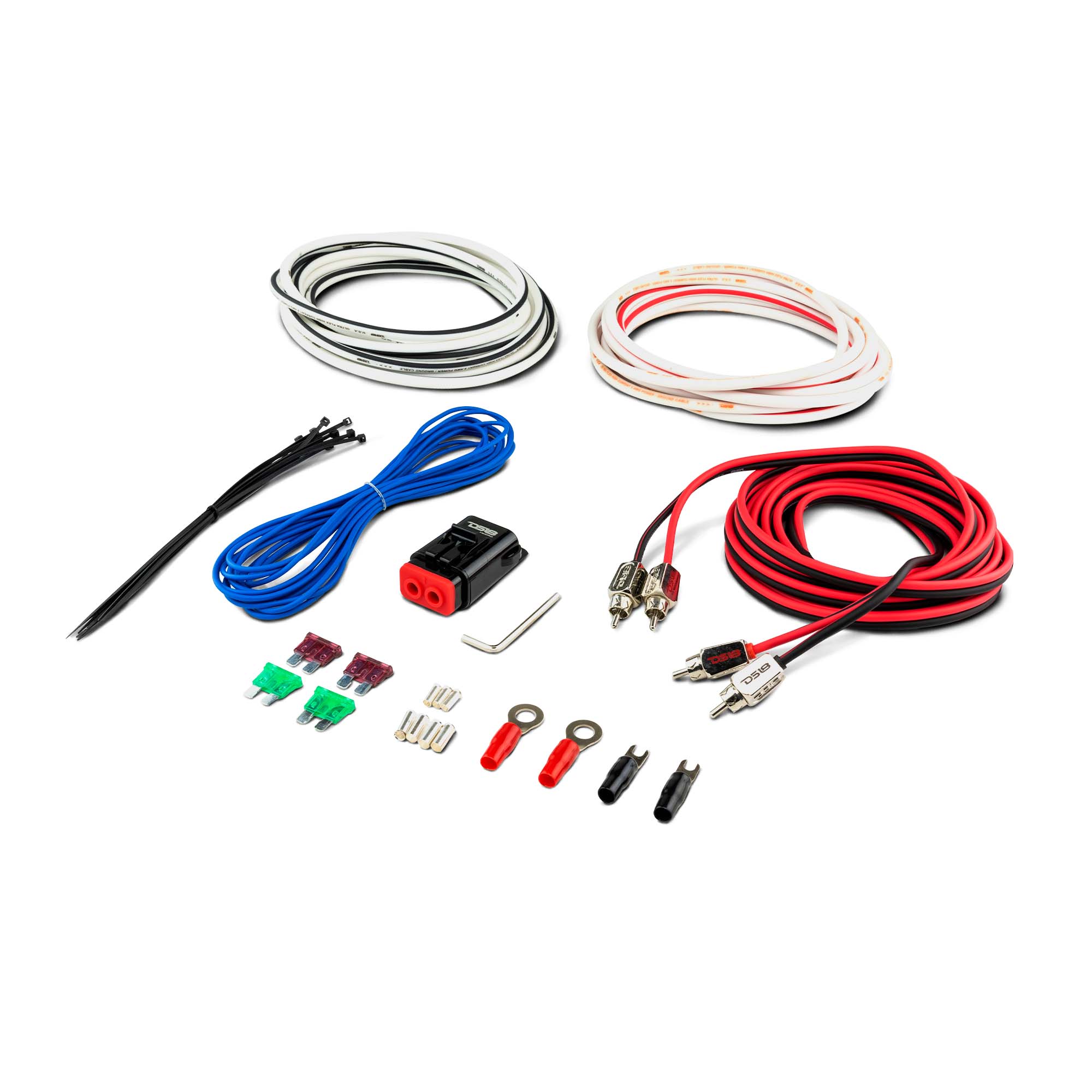 DS18 Marine Tinned OFC Amplifier Installation Kit 8-GA