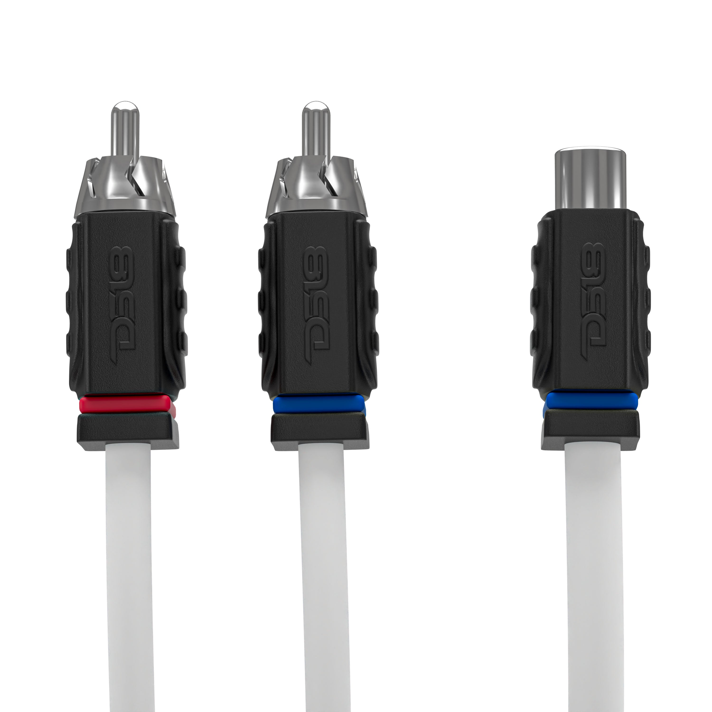 DS18 Marine Grade Tinned 100% Copper OFC 1 Female to 2 Male Spliter RCA