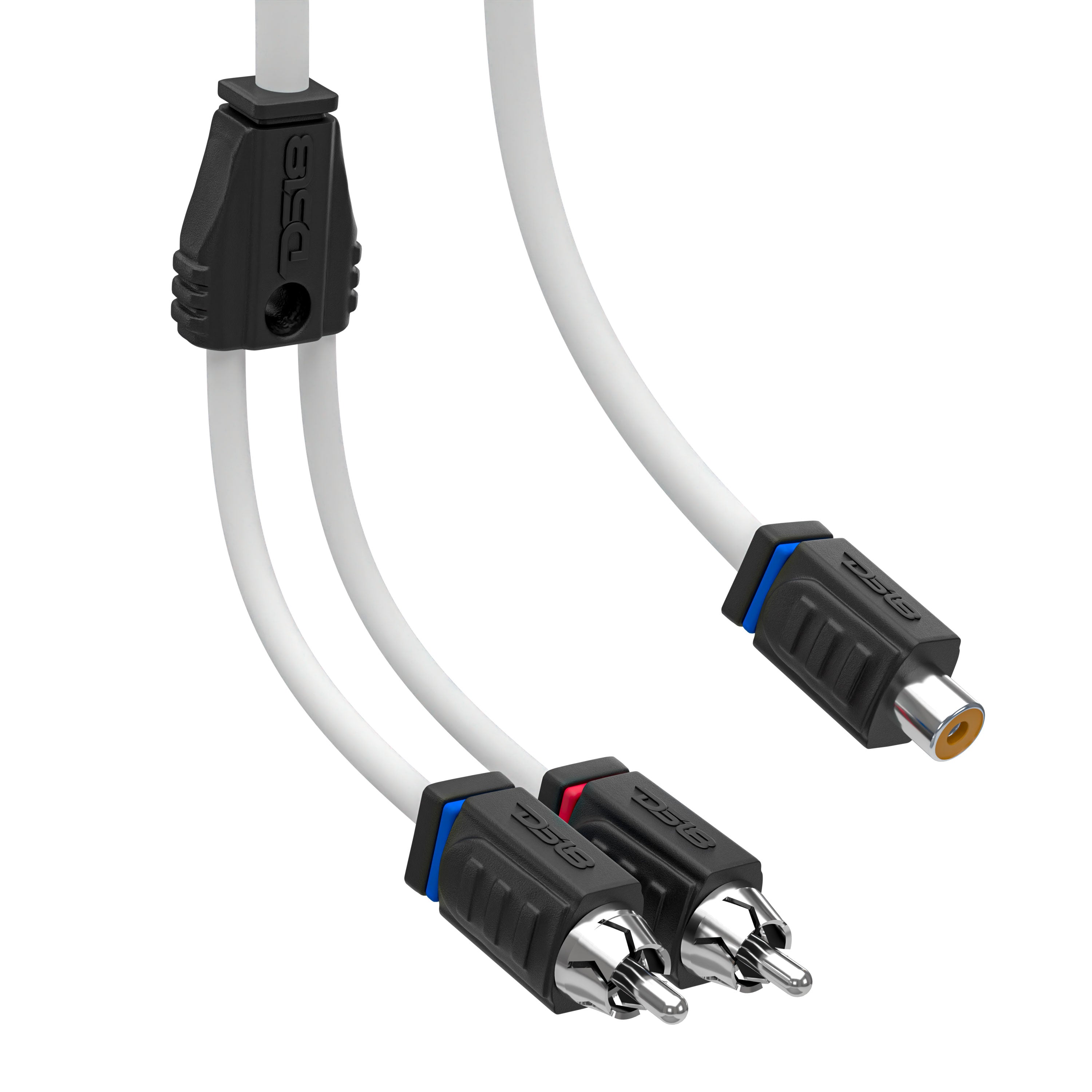 DS18 Marine Grade Tinned 100% Copper OFC 1 Female to 2 Male Spliter RCA