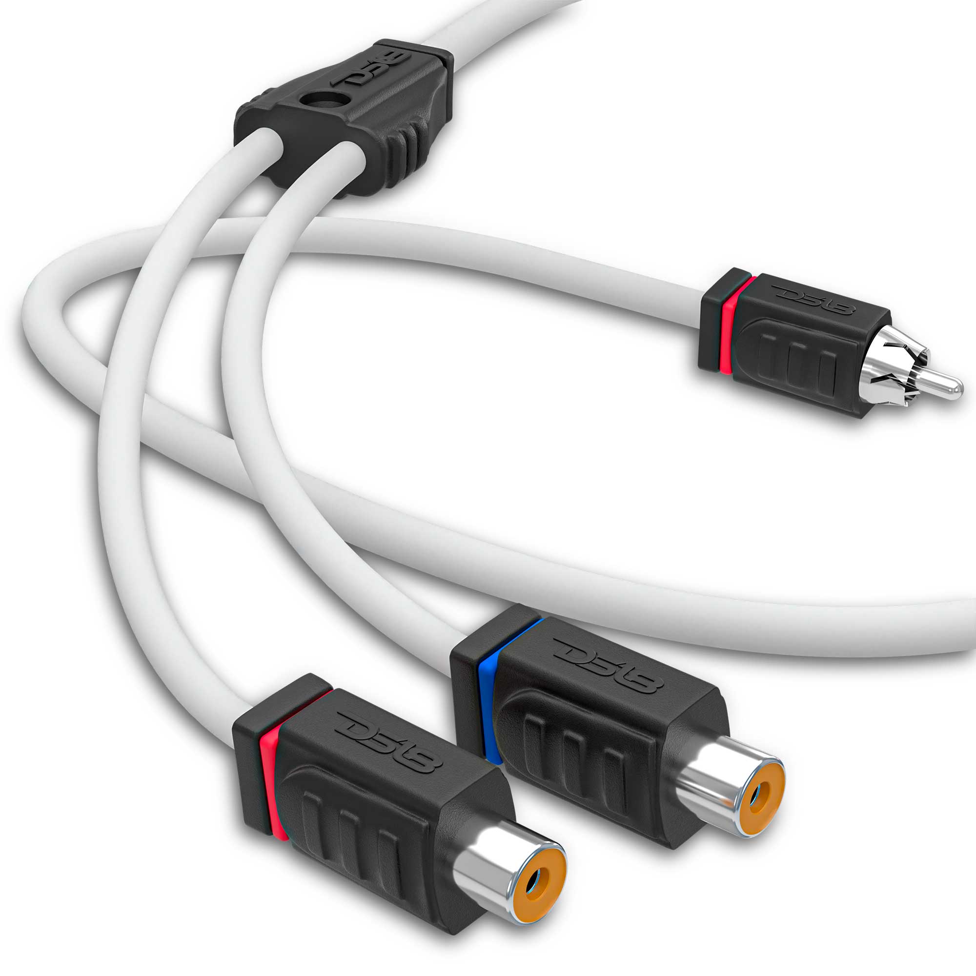 DS18 Marine Grade Tinned 100% Copper OFC 2 Female to 1 Male Spliter RCA