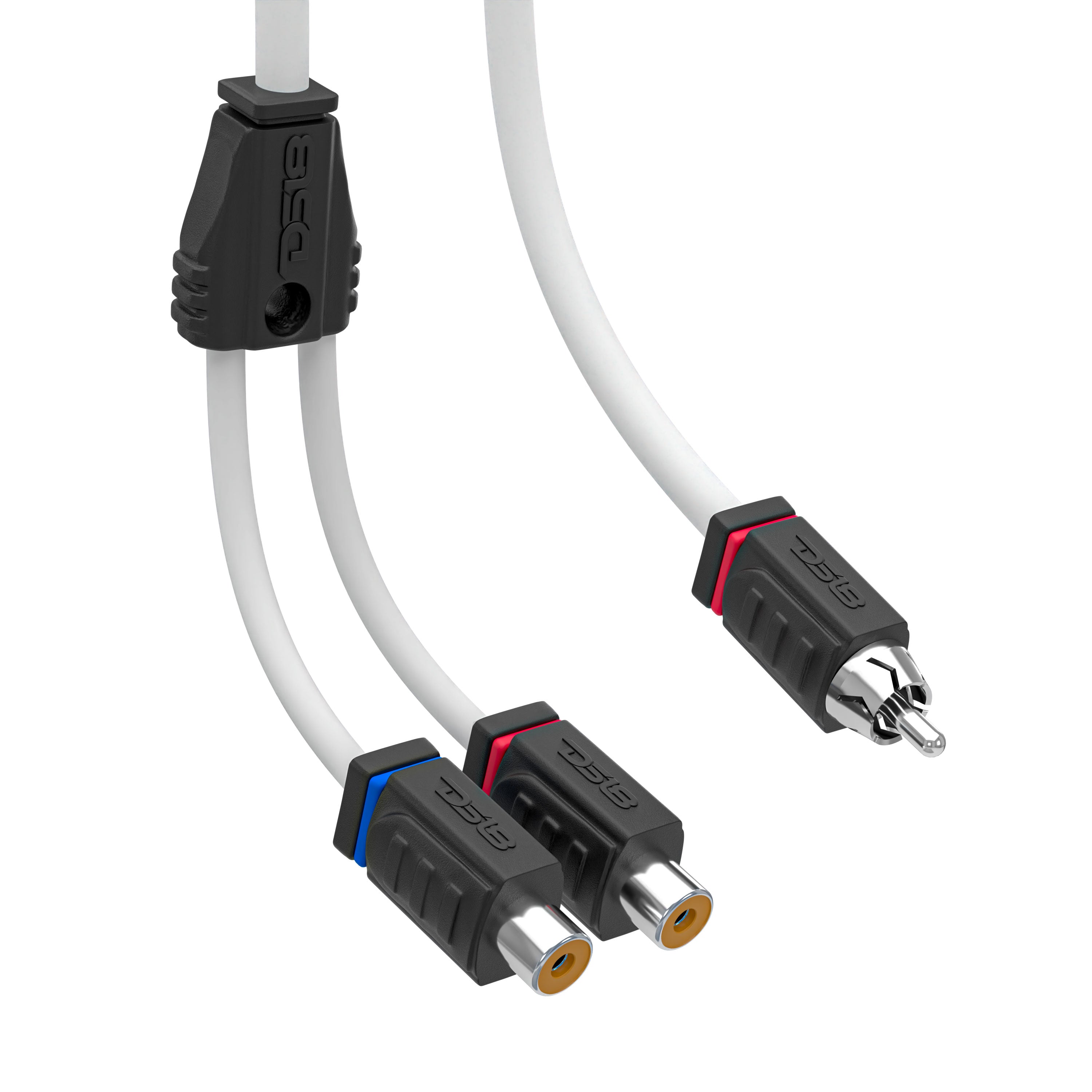 DS18 Marine Grade Tinned 100% Copper OFC 2 Female to 1 Male Spliter RCA