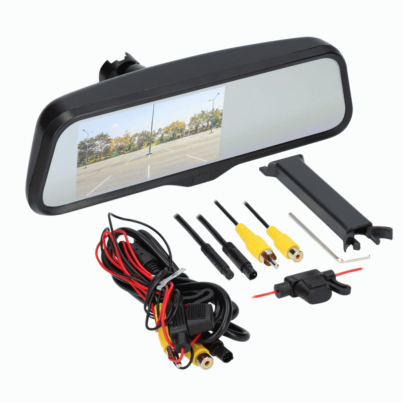 Metra MPS-WRM45 Water-Resistant Rearview Mirror with 4.5 inch Monitor