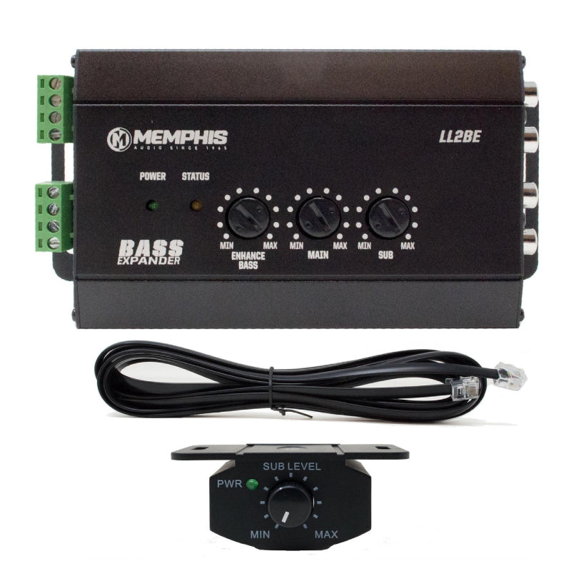 Memphis Audio  LL2BE 2-Channel Line Output Converter with Digital Bass Restoration