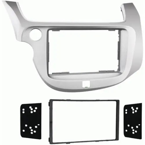 Metra 95-7877S Silver Double DIN Stereo Dash Kit for Honda Fit 2009-2013 - Silver
