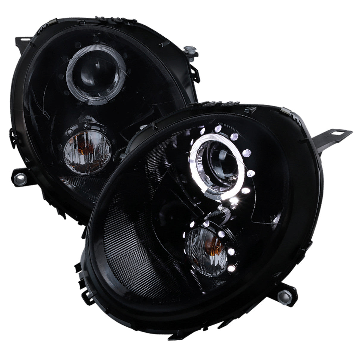 Spec-D 07-15 Mini Cooper Projector Headlights Black/Smoked