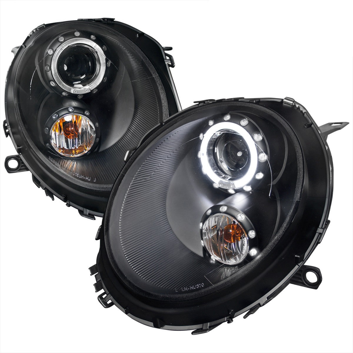Spec-D 07-15 Mini Cooper Halo Projector Headlights Black