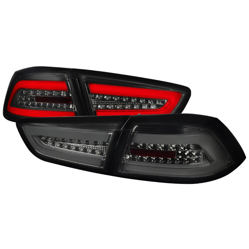 Spec-D 08-17 Mitsubishi Lancer EVO X LED Tail Lights Smoked