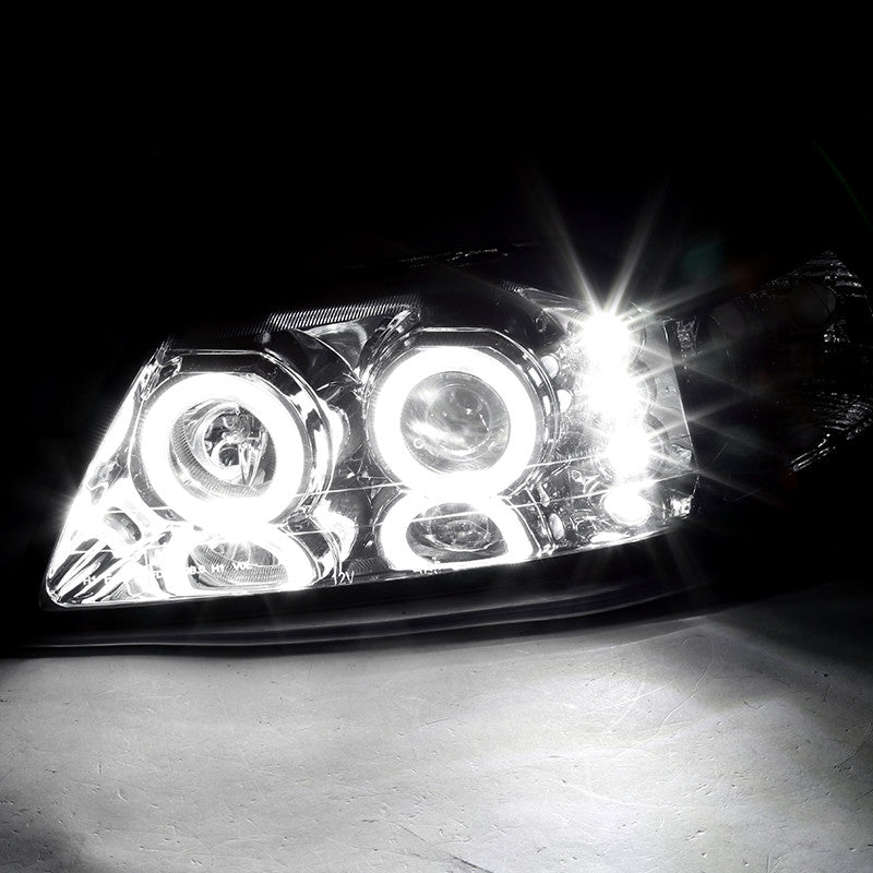 Spec-D 99-04 Mustang Dual Halo Projector Headlights Chrome